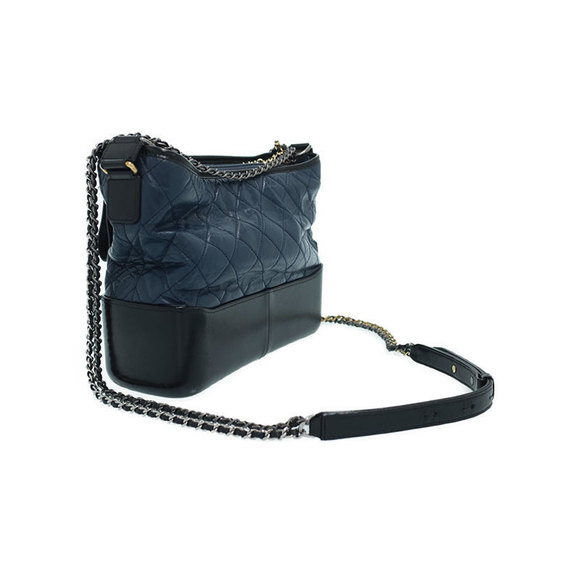Chanel Gabriel Hobo Bag Shoulder Bag Navy Black - Picture 2 of 9